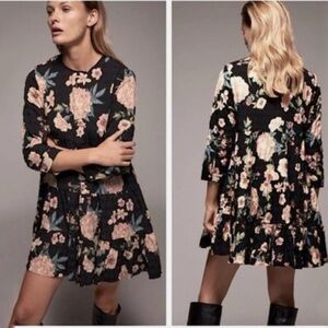 Zara Floral Babydoll Dress Sz XS